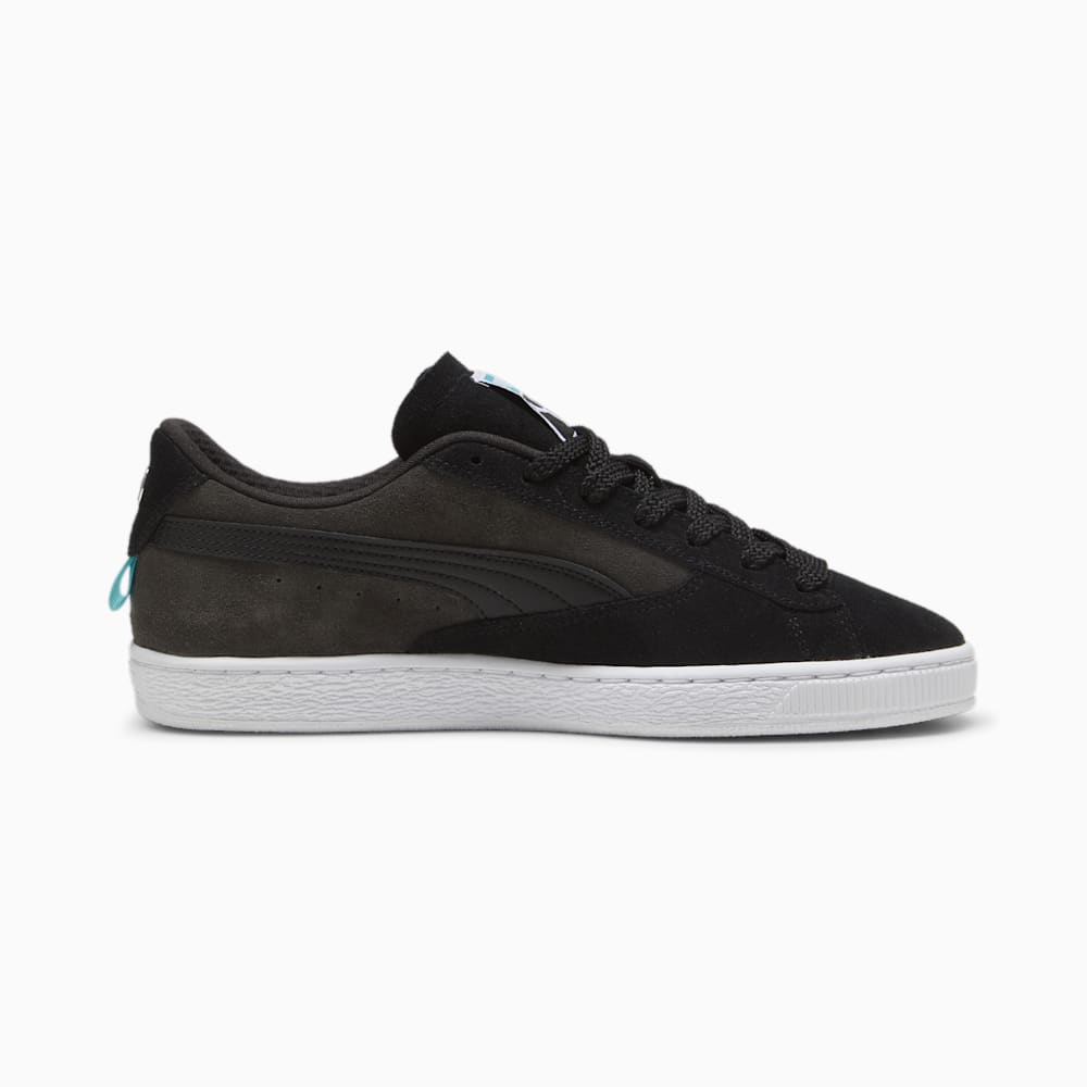 Puma Mercedes AMG-Petronas F1® Suede Sneakers - Black-Flat Dark Gray-Sheen Green