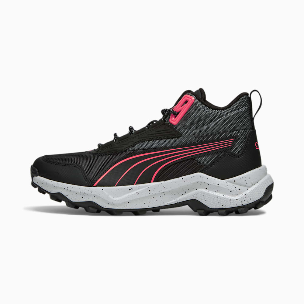 Puma Obstruct Pro Mid Running Shoes - Black-Cool Dark Gray-Fire Orchid