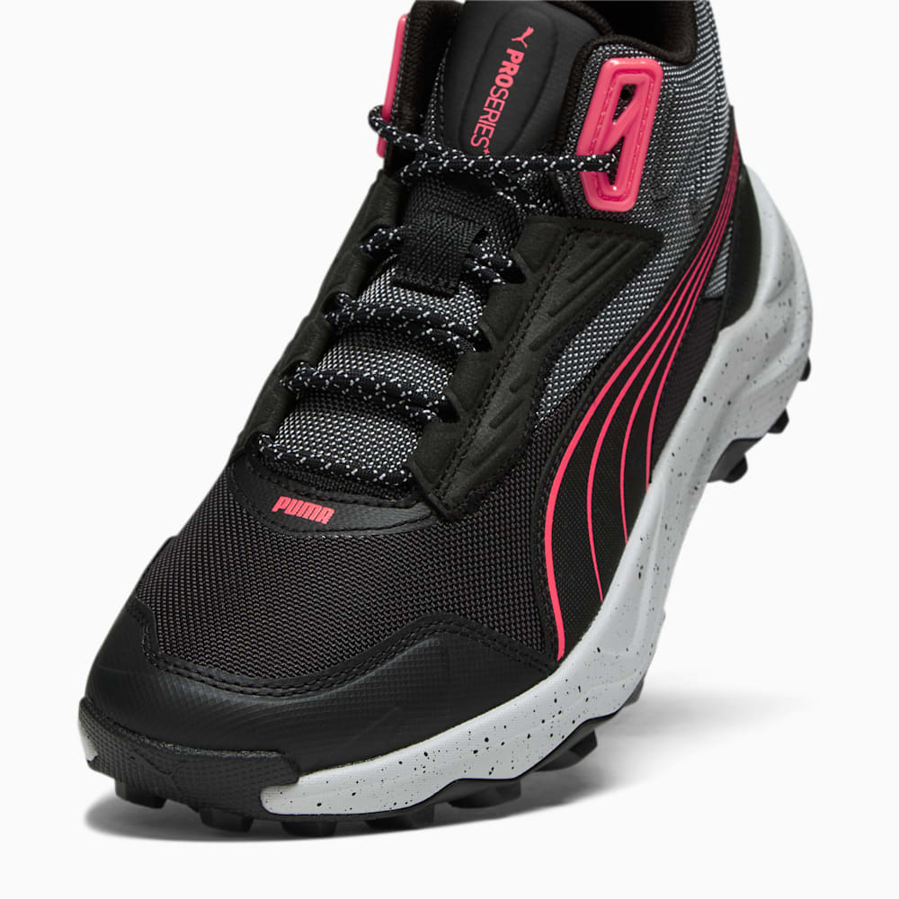 Puma Obstruct Pro Mid Running Shoes - Black-Cool Dark Gray-Fire Orchid