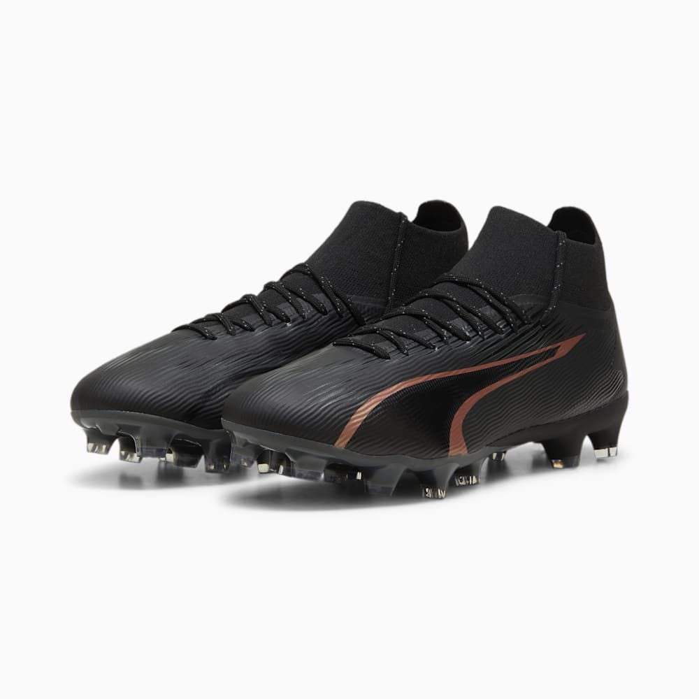 Puma ULTRA PRO FG/AG Soccer Cleats - Black-Copper Rose