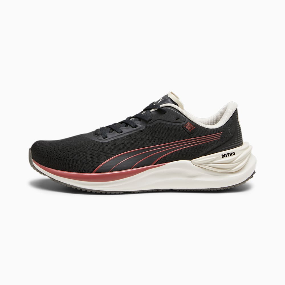 Puma x FIRST MILE Electrify NITRO™ 3 Running Shoes - Black-Astro Red-Alpine Snow