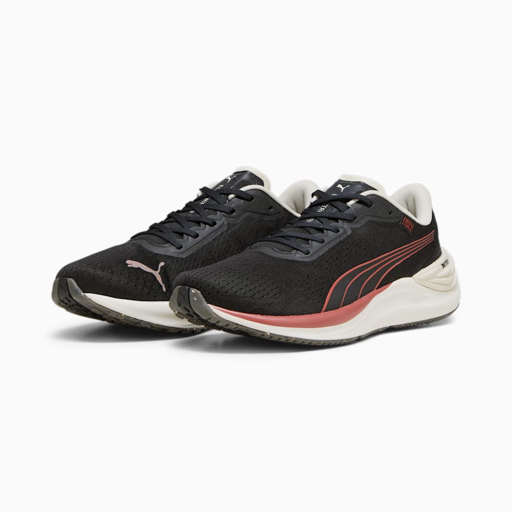 Puma x FIRST MILE Electrify NITRO™ 3 Running Shoes - Black-Astro Red-Alpine Snow