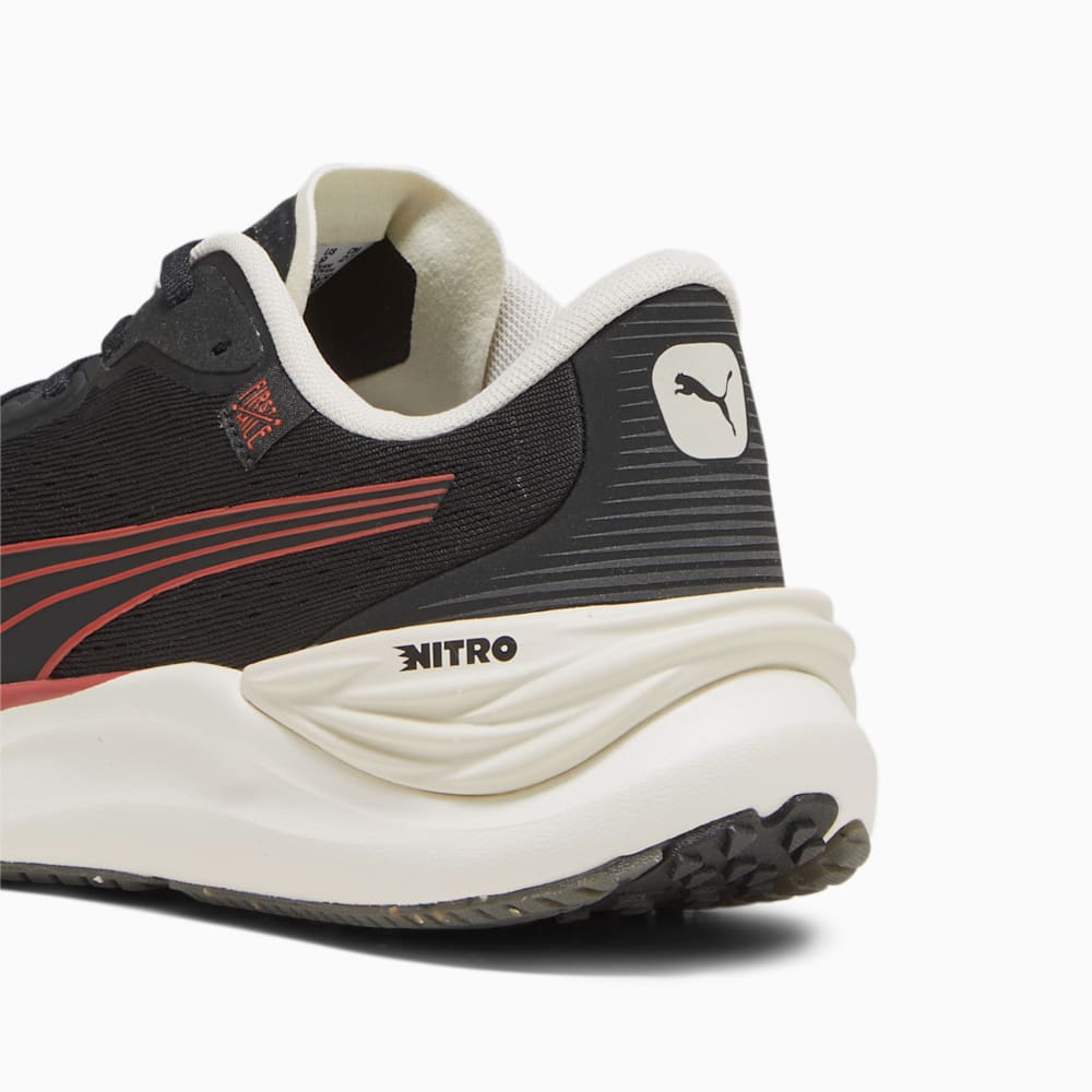 Puma x FIRST MILE Electrify NITRO™ 3 Running Shoes - Black-Astro Red-Alpine Snow