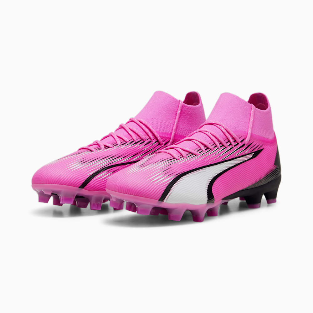 Puma ULTRA PRO FG/AG Soccer Cleats - Poison Pink-White-Black