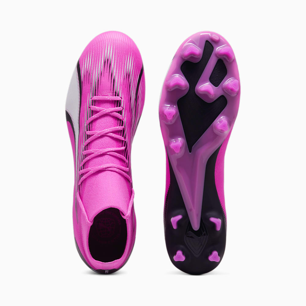 Puma ULTRA PRO FG/AG Soccer Cleats - Poison Pink-White-Black