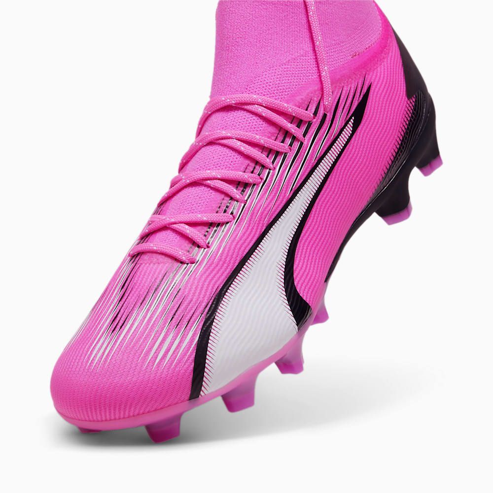 Puma ULTRA PRO FG/AG Soccer Cleats - Poison Pink-White-Black