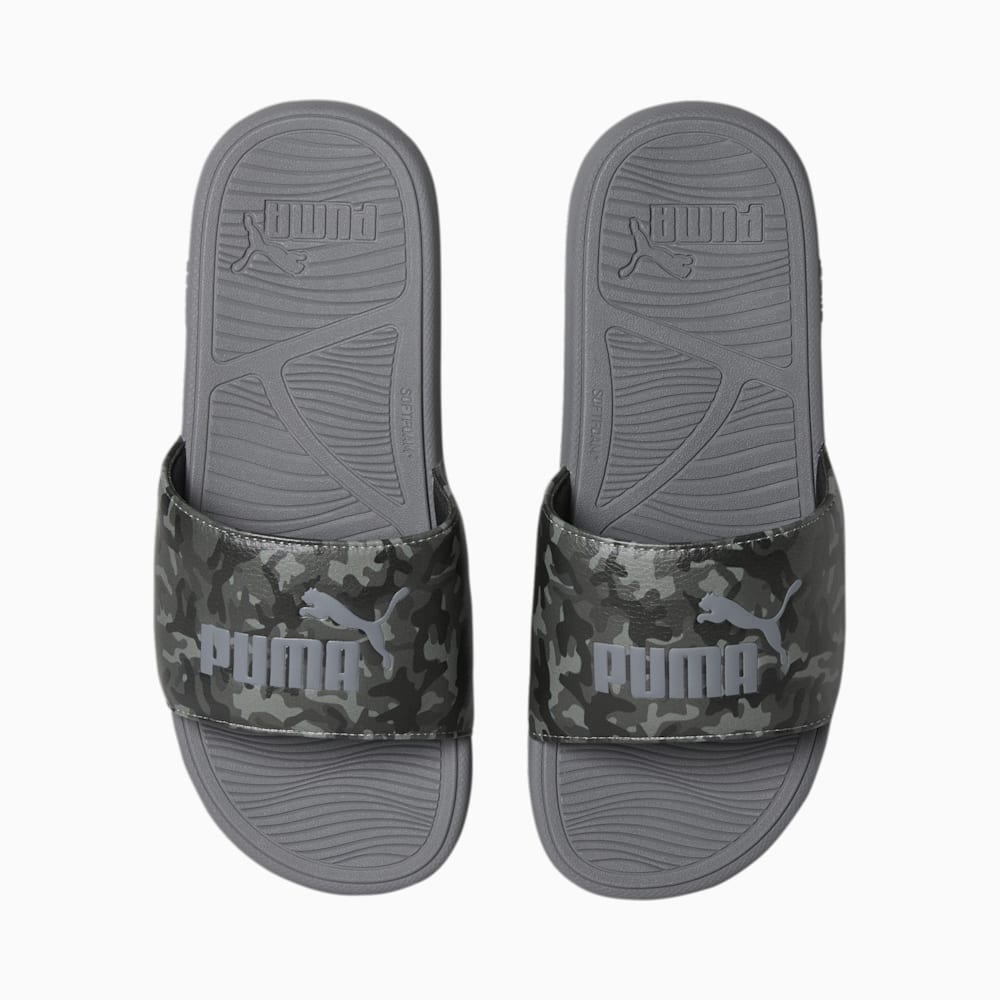 Puma Cool Cat 2.0 Camo Slides - Black-Asphalt-Flat Medium Gray-QUIET SHADE