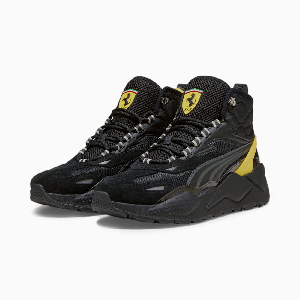 Puma Scuderia Ferrari RS-X Mid Sneakers - Black-Speed Yellow