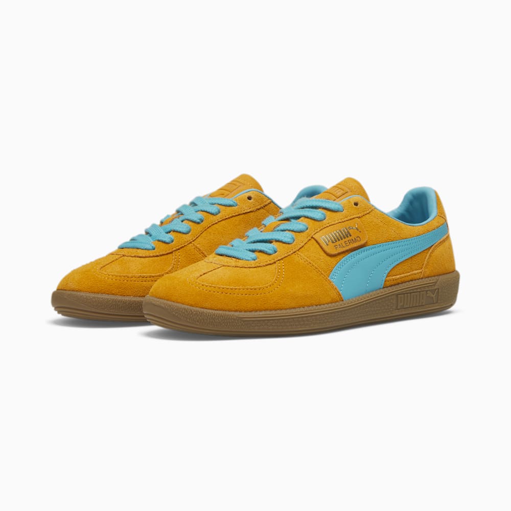 Puma Palermo Sneakers - Dark Cheddar-Bright Aqua-Gold