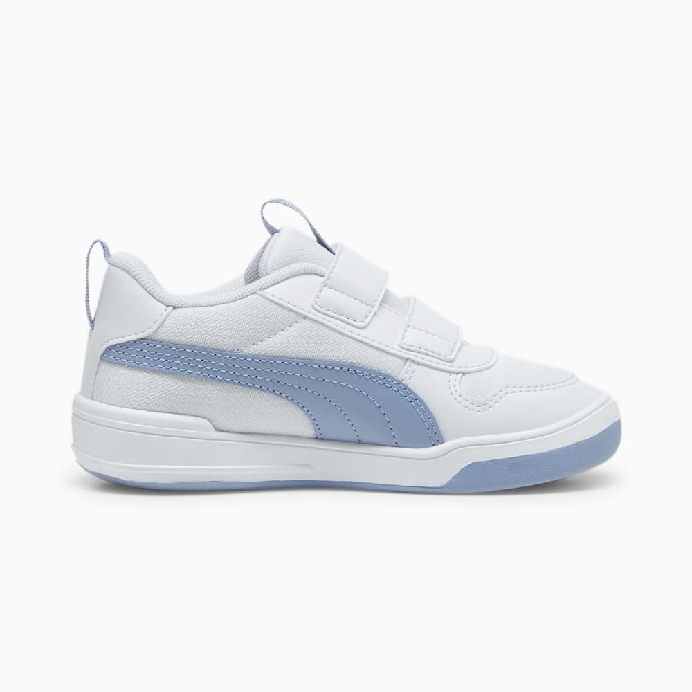 Puma Multiflex Mesh V Little Kids Trainers - Silver Mist-Zen Blue