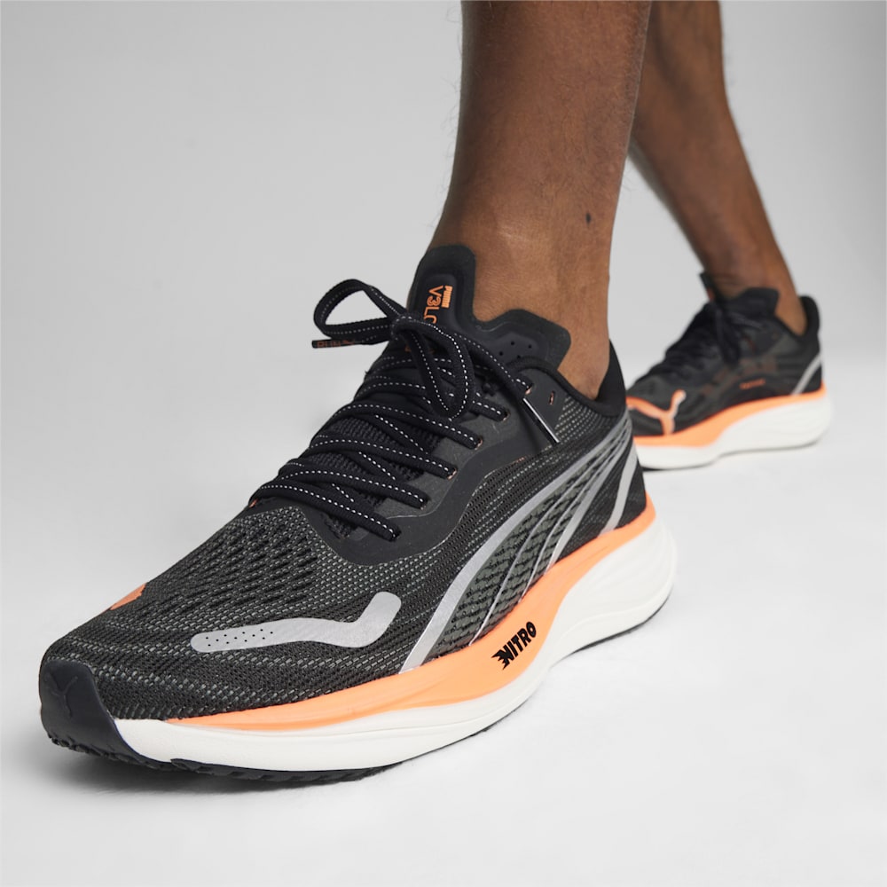 Puma Velocity NITRO™ 3 Running Shoes - Black-Silver-Neon Citrus