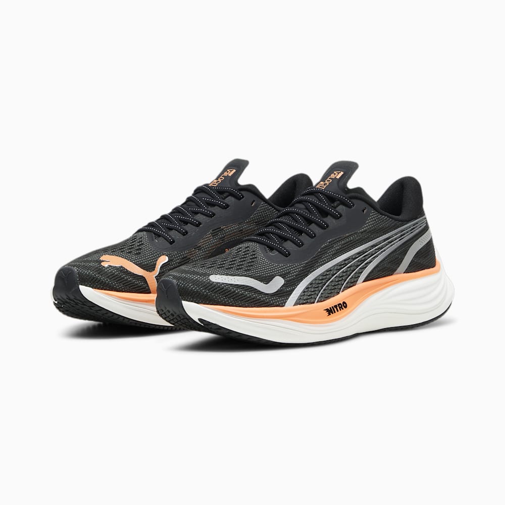 Puma Velocity NITRO™ 3 Running Shoes - Black-Silver-Neon Citrus