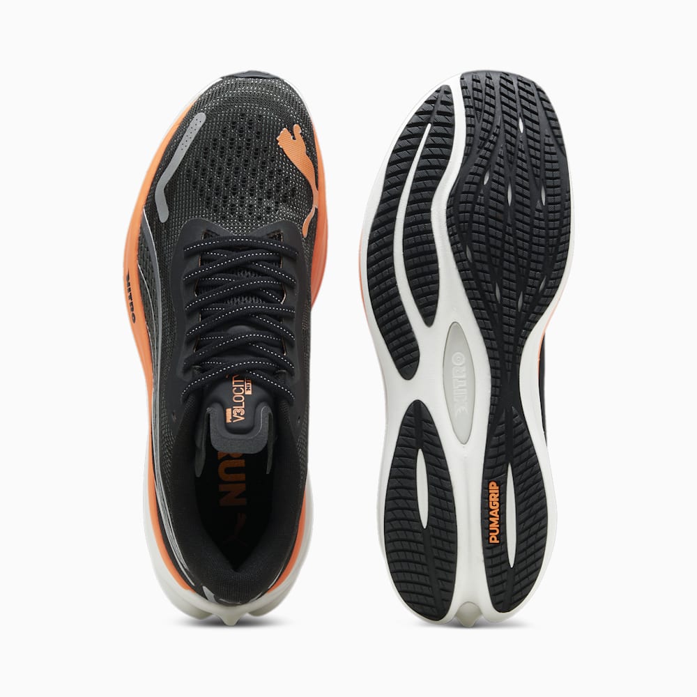 Puma Velocity NITRO™ 3 Running Shoes - Black-Silver-Neon Citrus