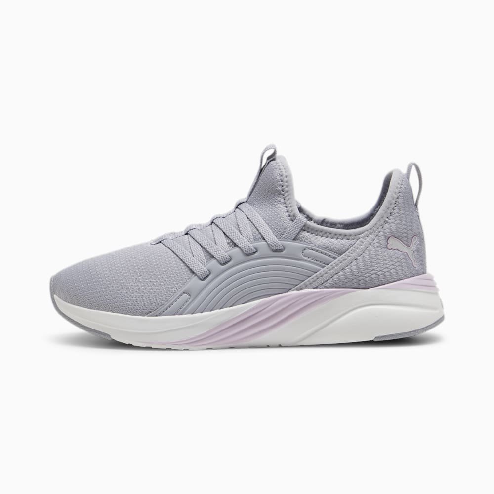 Puma SOFTRIDE Sophia 2 Emboss Running Shoes - Gray Fog-Grape Mist