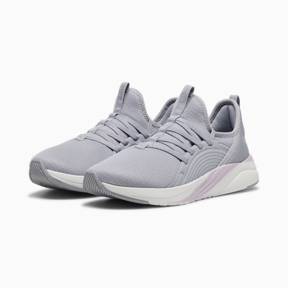 Puma SOFTRIDE Sophia 2 Emboss Running Shoes - Gray Fog-Grape Mist