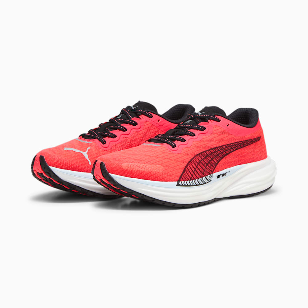 Puma Deviate NITRO™ 2 Running Shoes - Fire Orchid-Black-Icy Blue