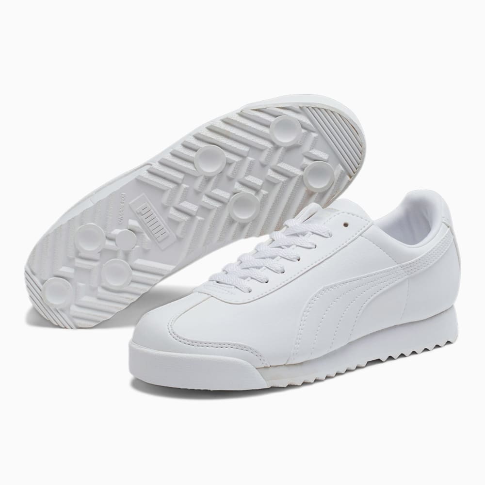 Puma Roma Basic Sneakers Big Kids - white-light gray