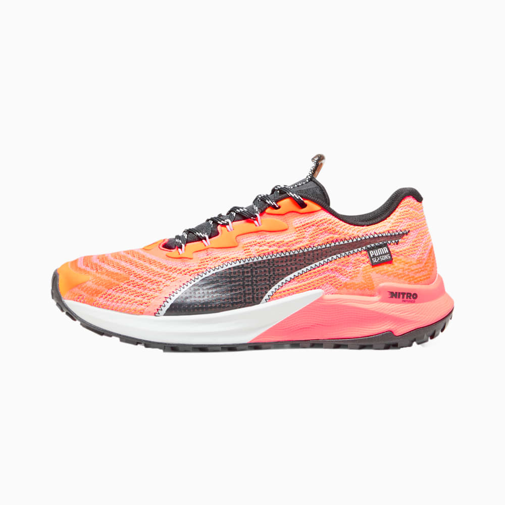 Puma SEASONS Fast-Trac NITRO™ 2 Running Shoes - Neon Sun-Clementine-Black