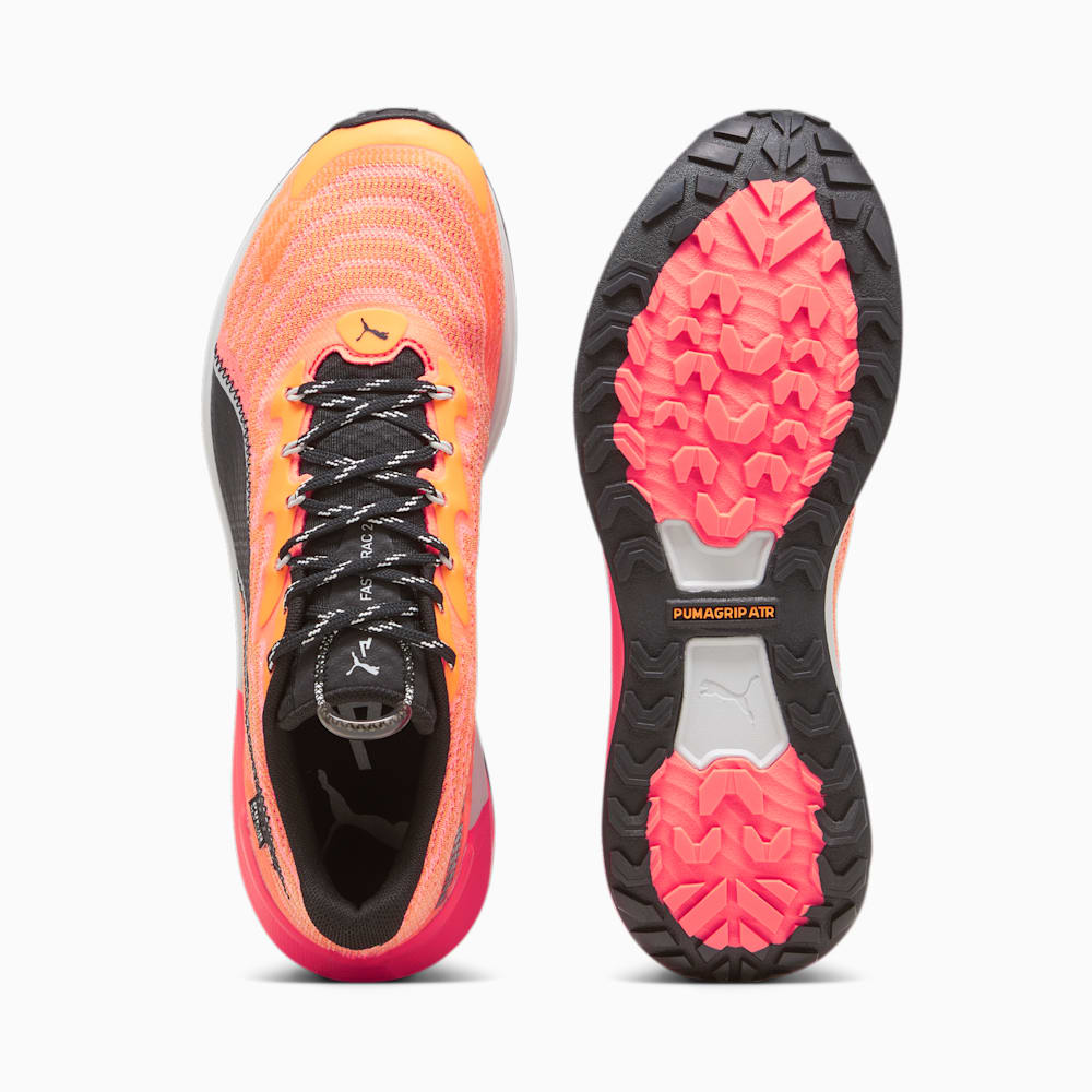 Puma SEASONS Fast-Trac NITRO™ 2 Running Shoes - Neon Sun-Clementine-Black