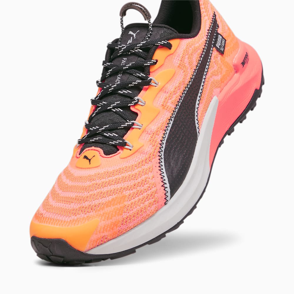 Puma SEASONS Fast-Trac NITRO™ 2 Running Shoes - Neon Sun-Clementine-Black