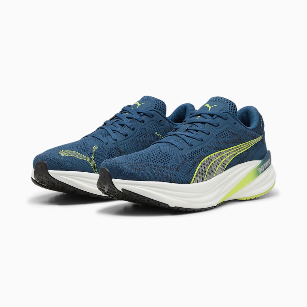 Puma Magnify NITRO™ 2 Running Shoes - Ocean Tropic-Black-Lime Pow