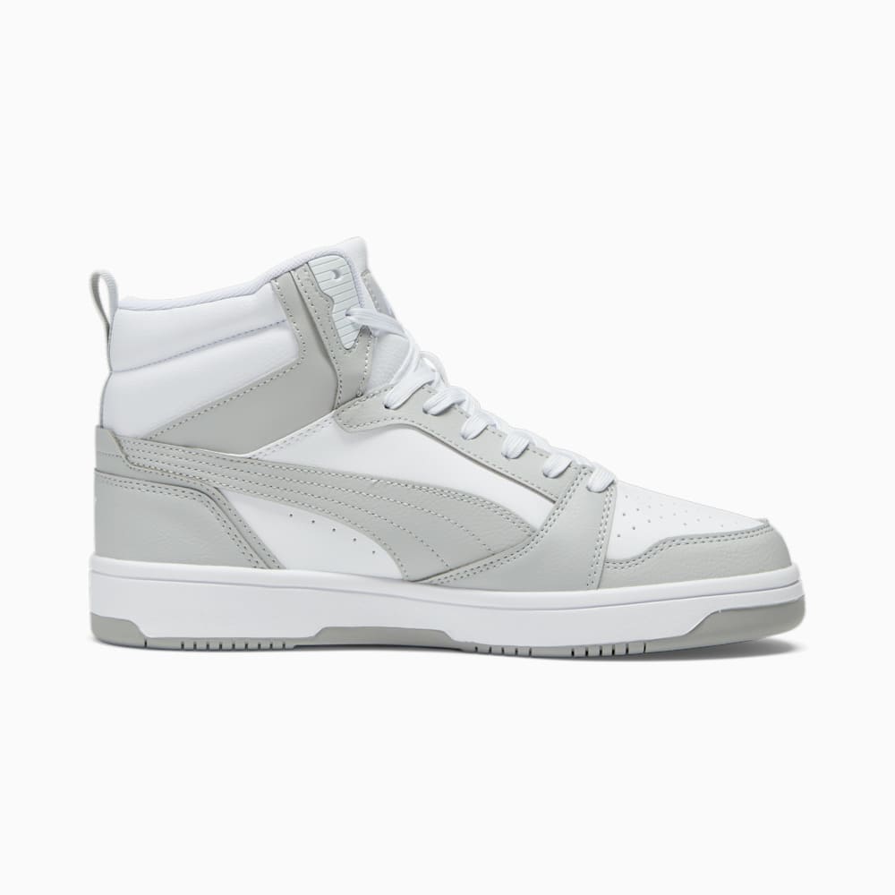 Puma Rebound V6 Wide Sneakers - White-Ash Gray