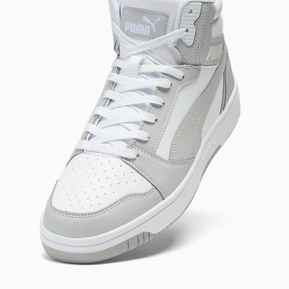 Puma Rebound V6 Wide Sneakers - White-Ash Gray