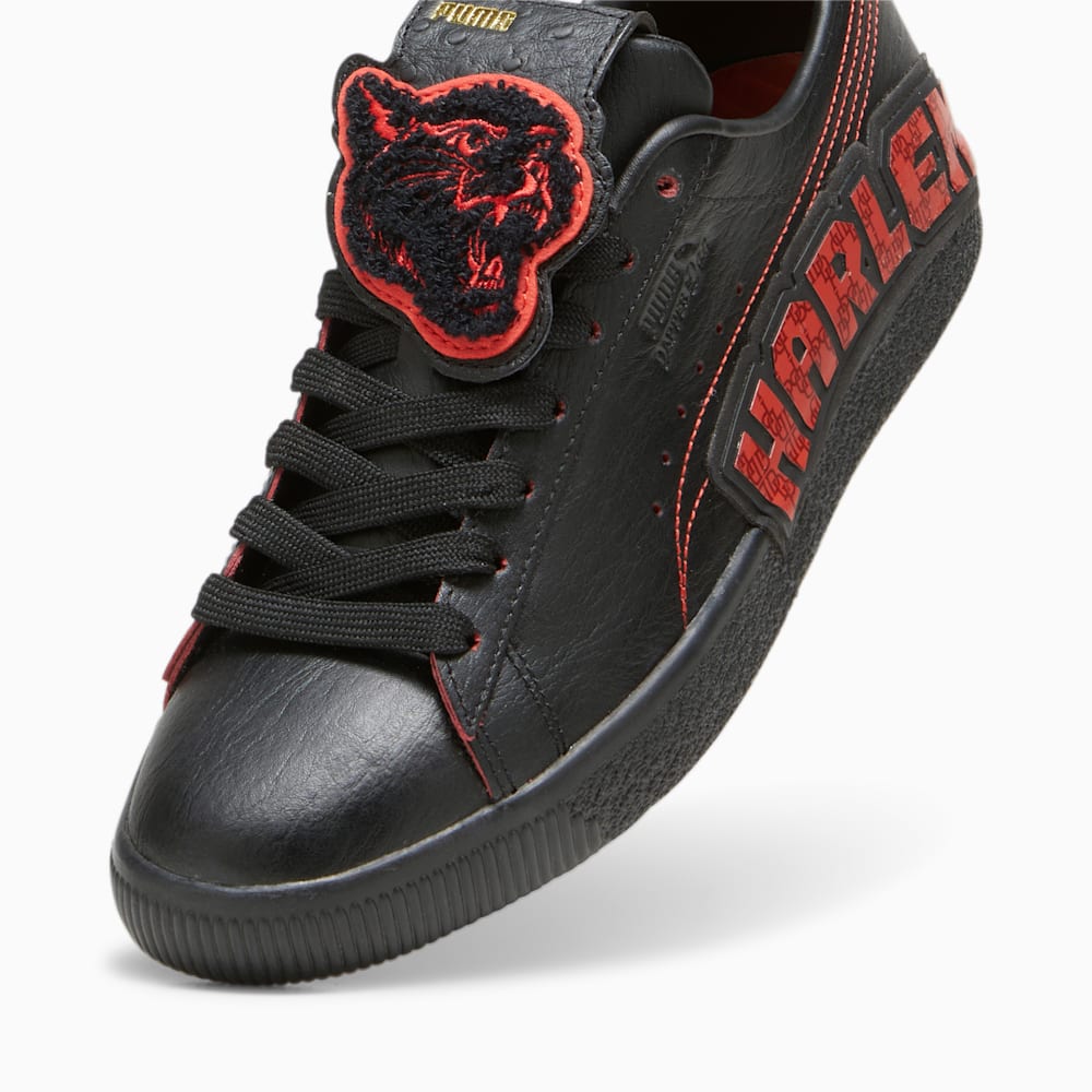 Puma x DAPPER DAN Clyde Sneakers - Black-Black-Burnt Red