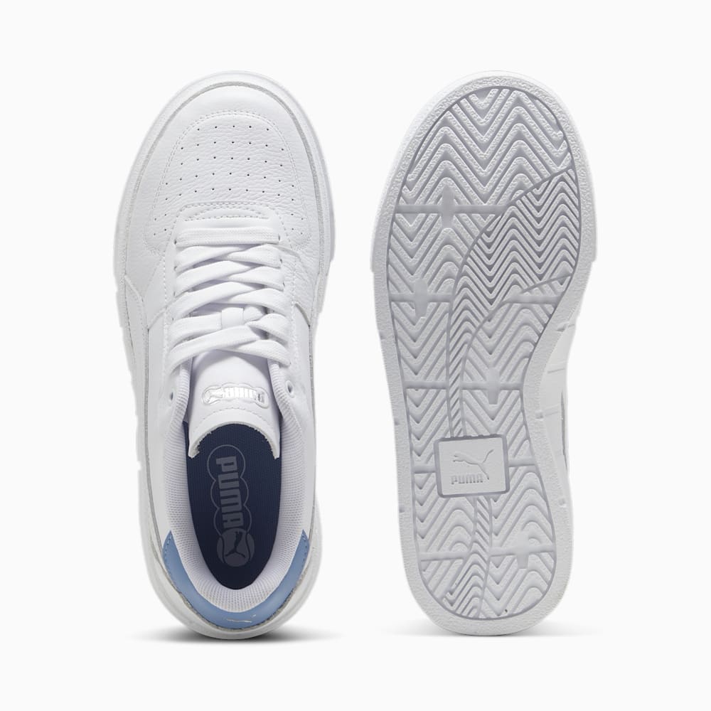 Puma Cali Court Leather Sneakers - White-Zen Blue