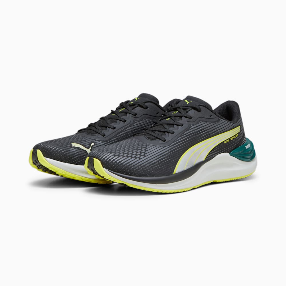 Puma Electrify NITRO™ 3 WTR Running Shoes - Black-Yellow Burst-Malachite