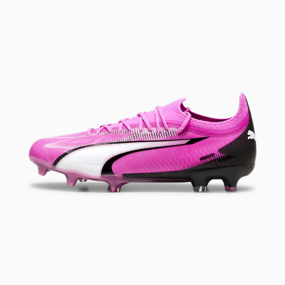 Puma ULTRA ULTIMATE FG/AG Soccer Cleats - Poison Pink-White-Black