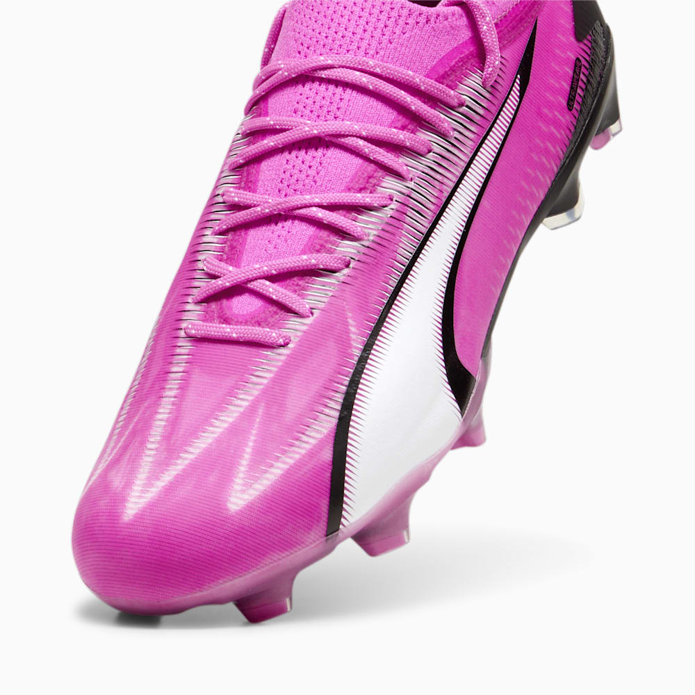 Puma ULTRA ULTIMATE FG/AG Soccer Cleats - Poison Pink-White-Black