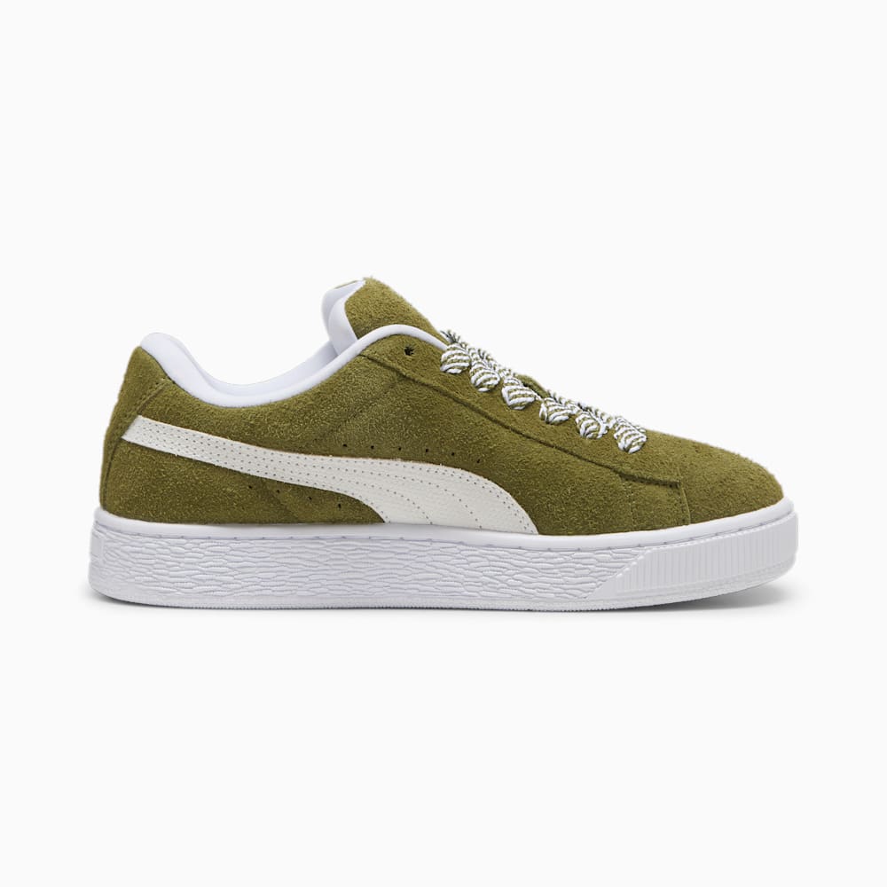 Puma Suede XL Soft Sneakers - Olive Green-White