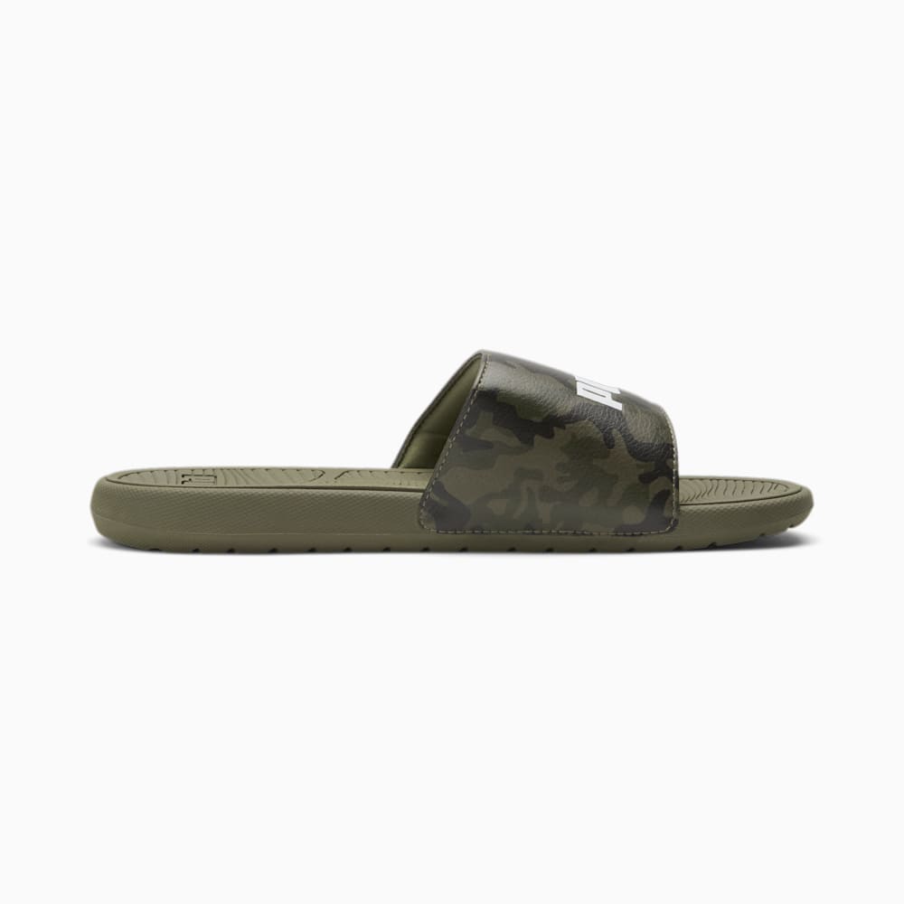 Puma Cool Cat 2.0 Camo Slides - Dark Olive-Black-Deep Lichen Green-White