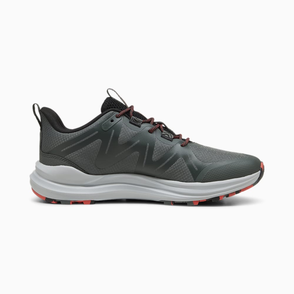 Puma Reflect Lite Trailrunning Shoes - Mineral Gray-Black-Active Red