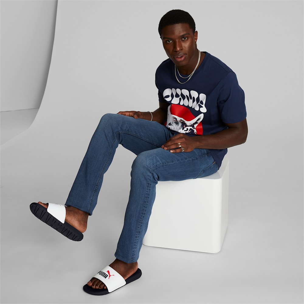 Puma Cool Cat 2.0 Slides - White-Parisian Night-Red