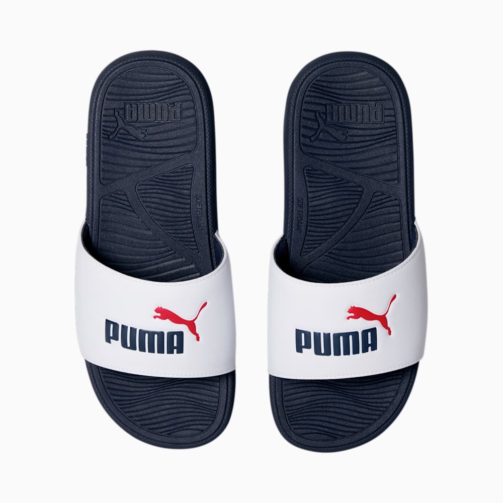 Puma Cool Cat 2.0 Slides - White-Parisian Night-Red