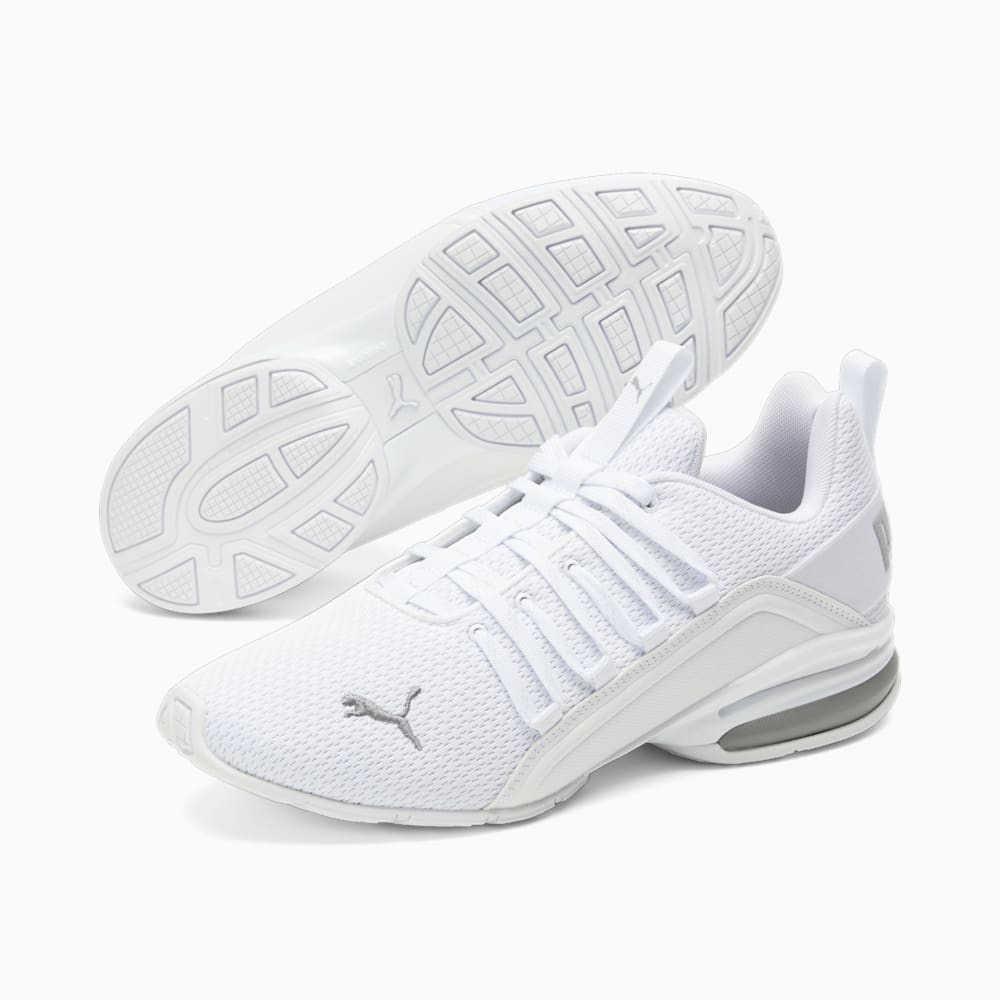 Puma Axelion Refresh Running Shoes - White-Silver