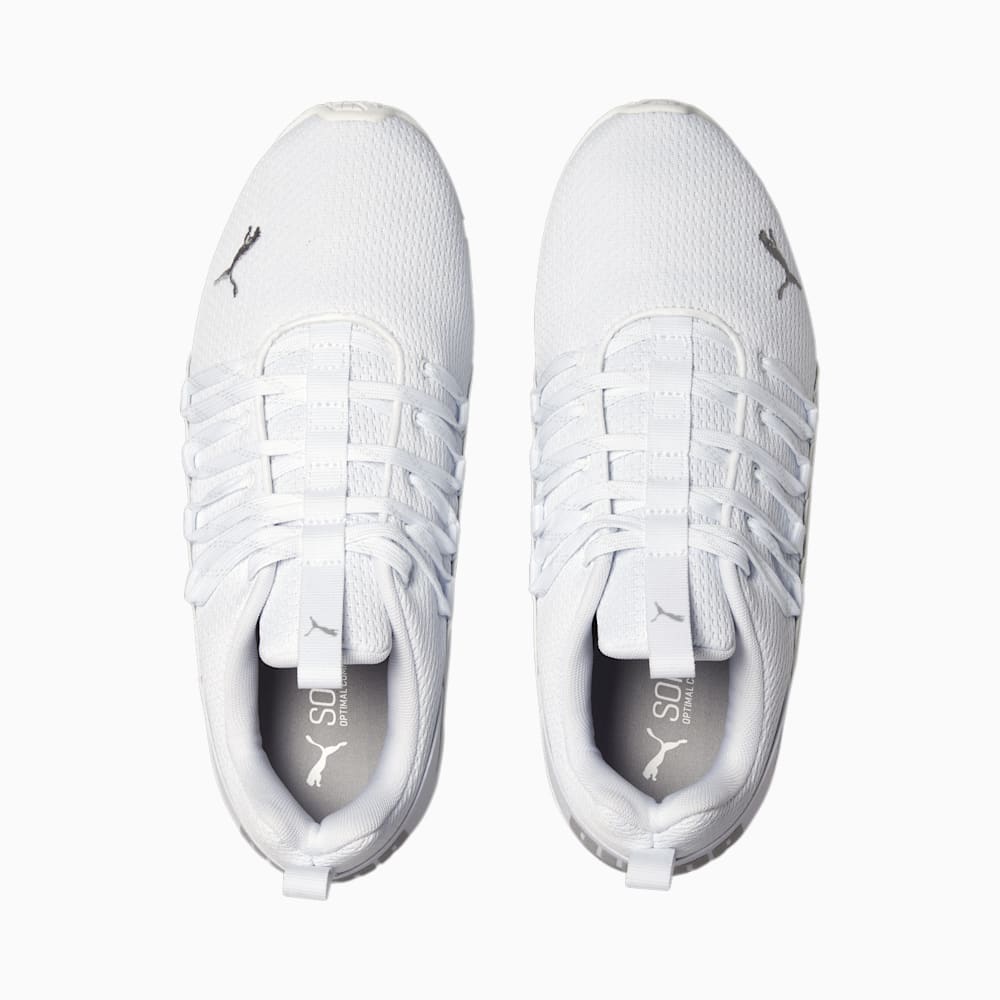 Puma Axelion Refresh Running Shoes - White-Silver