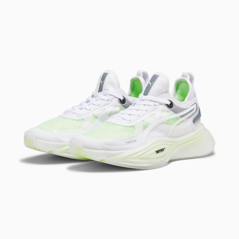 Puma PWR NITRO™ Squared Training Shoes - White-Speed Green