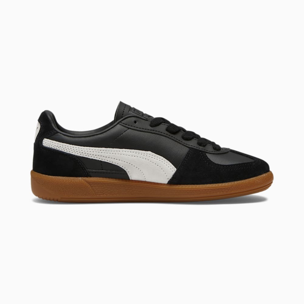 Puma Palermo Leather Sneakers - Black-Feather Gray-Gum