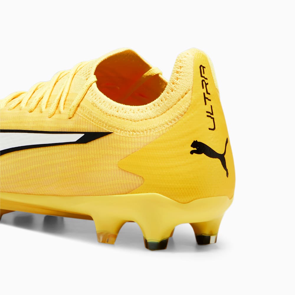 Puma ULTRA ULTIMATE FG/AG Soccer Cleats - Yellow Blaze-White-Black