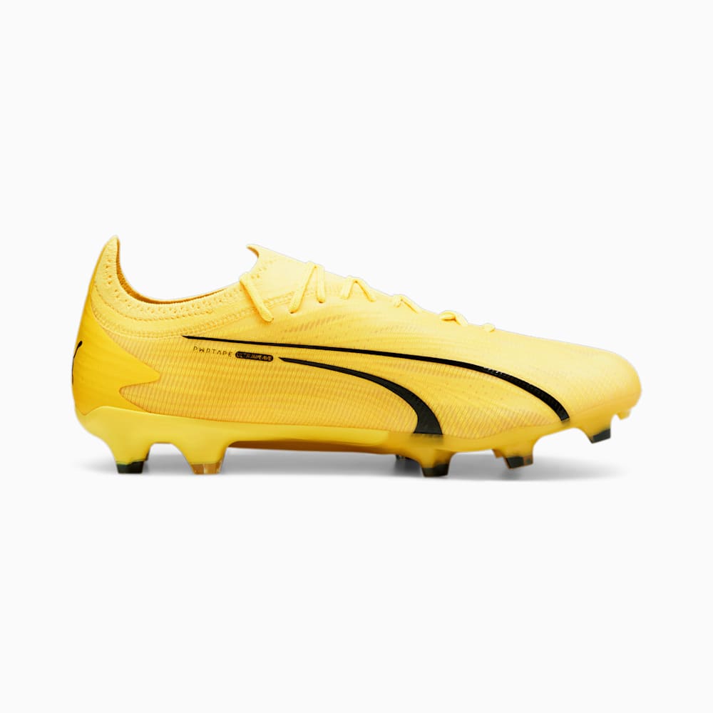 Puma ULTRA ULTIMATE FG/AG Soccer Cleats - Yellow Blaze-White-Black