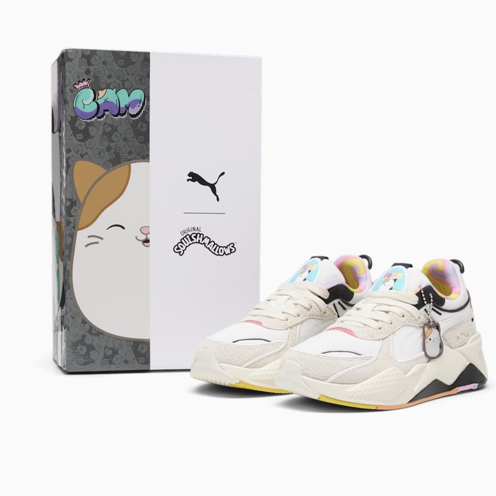 Puma x SQUISHMALLOWS RS-X Cam Sneakers - Warm White-Alpine Snow-Lemon Meringue