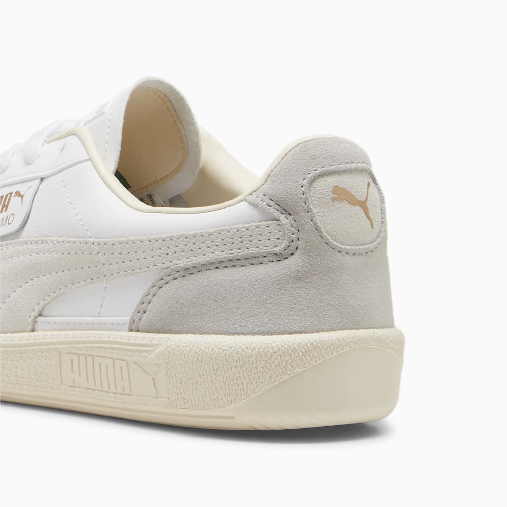 Puma Palermo Leather Sneakers - White-Cool Light Gray-Sugared Almond