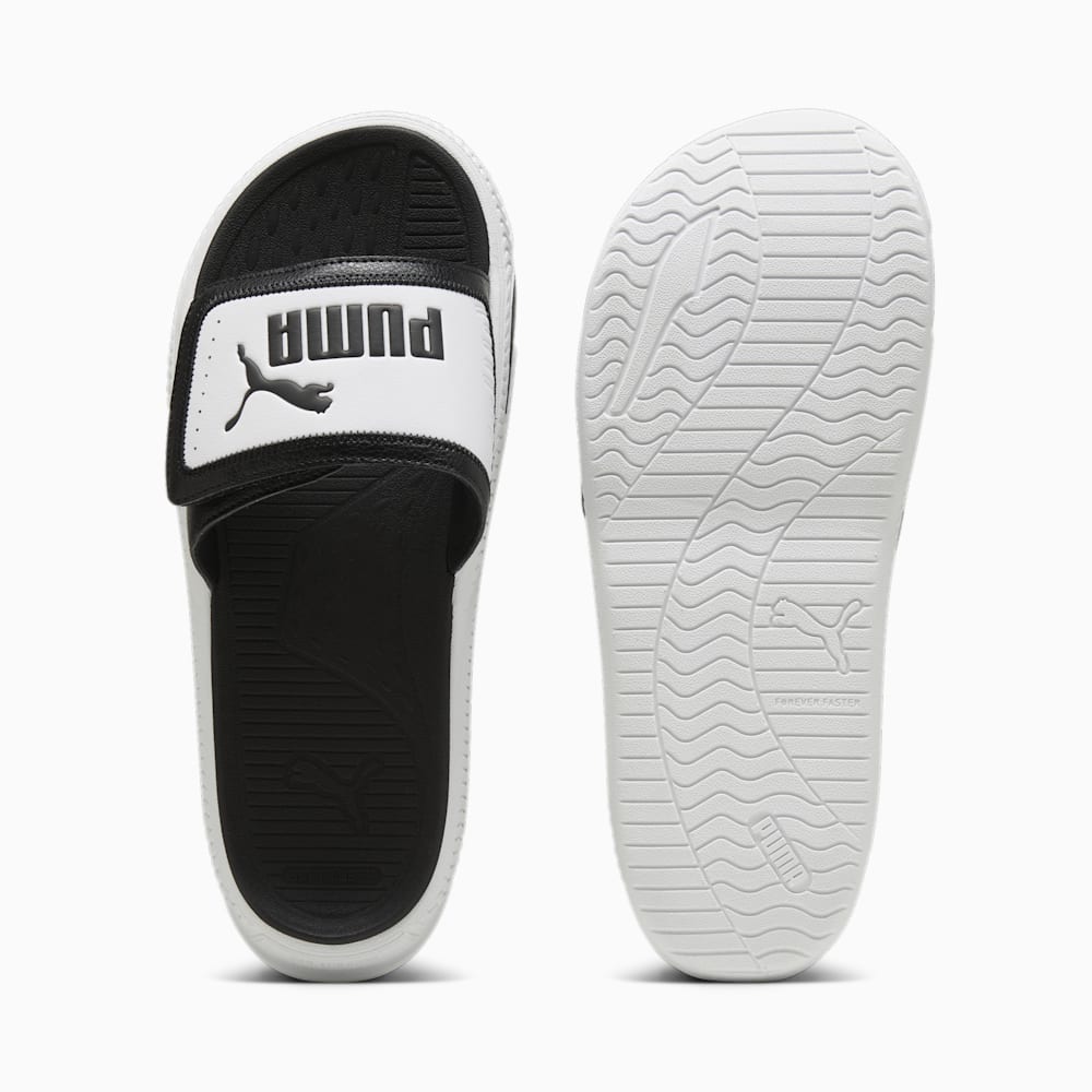 Puma SoftridePro 24 V Slides - Black-Black-White