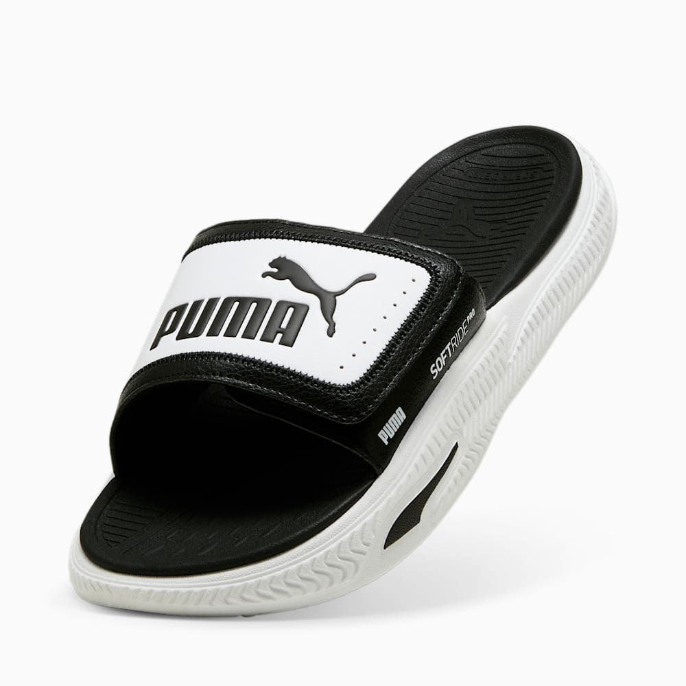 Puma SoftridePro 24 V Slides - Black-Black-White