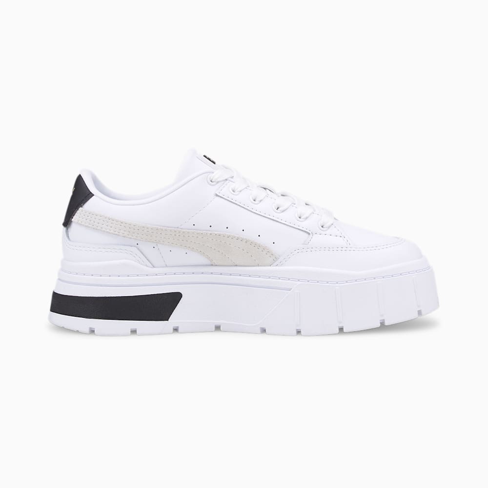 Puma Mayze Stack Sneakers - White-Vaporous Gray