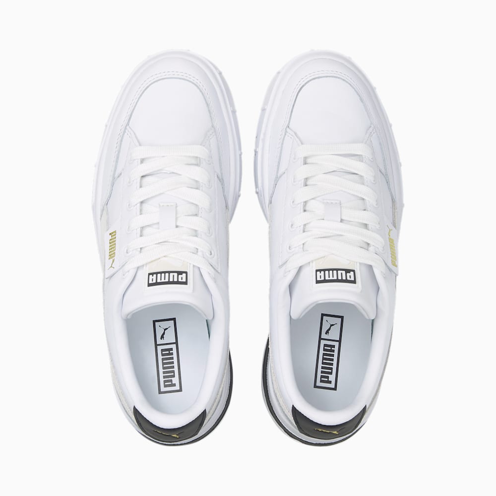 Puma Mayze Stack Sneakers - White-Vaporous Gray