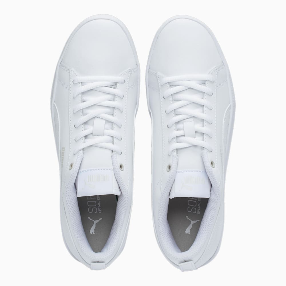 Puma Smash v2 Leather Sneakers - White-White